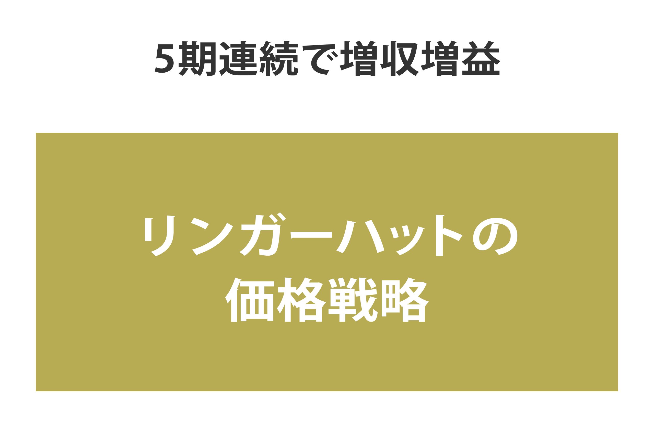 リンガーハットの価格戦略のイメージ